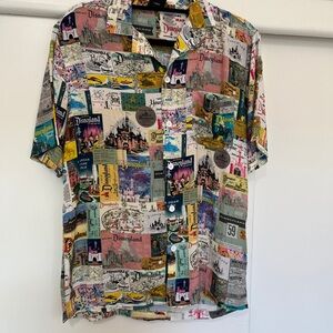Disney Multicolor Casual Button Down Shirt